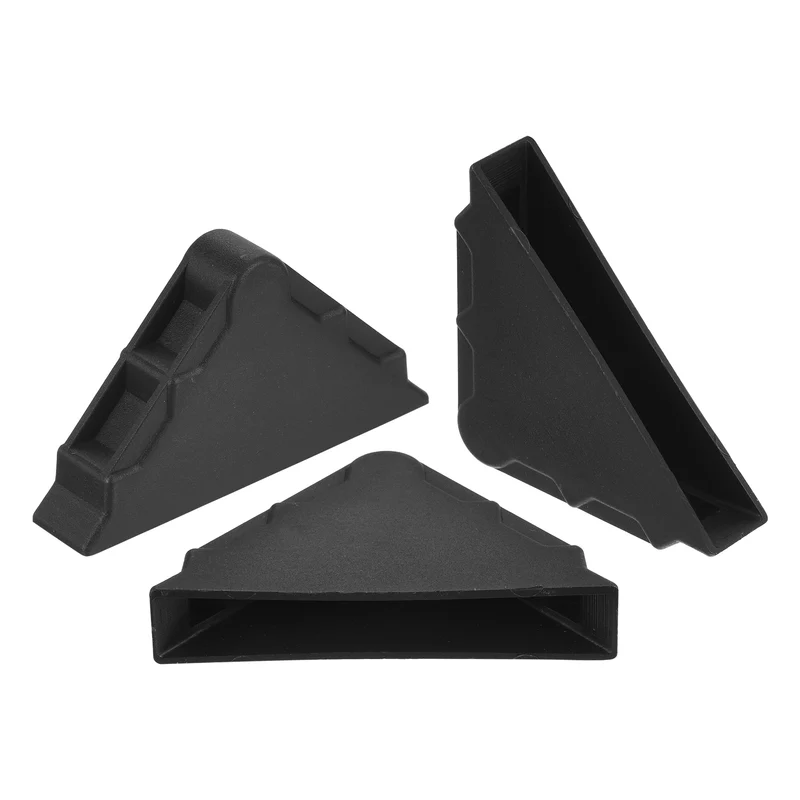 20Pcs Corner Protectors 10x65mm Plastic Triangle Corner Guards Cushion, Black