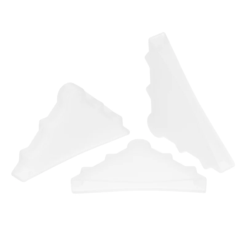 20Pcs Corner Protectors 6x65mm Plastic Triangle Corner Guards Cushion, White