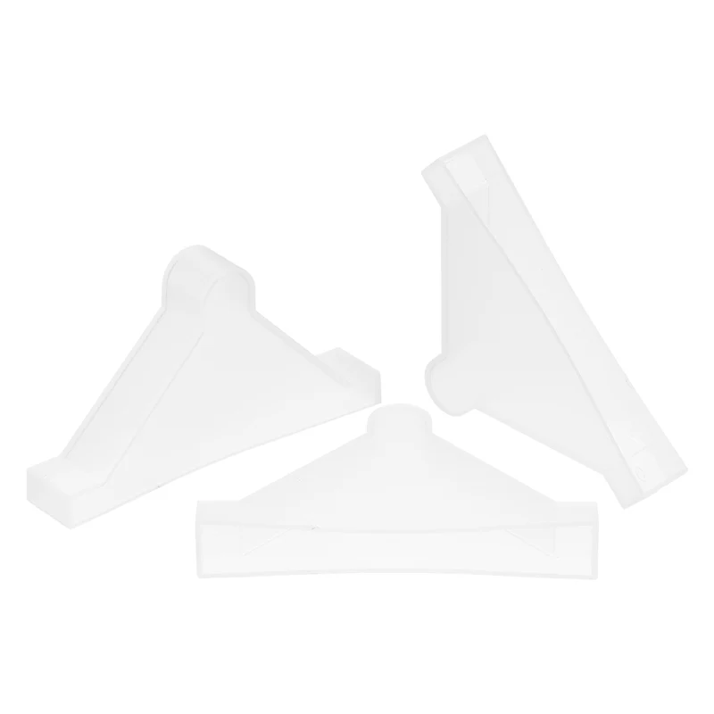 20Pcs Corner Protectors 10x70mm Plastic Triangle Corner Guards Cushion, White
