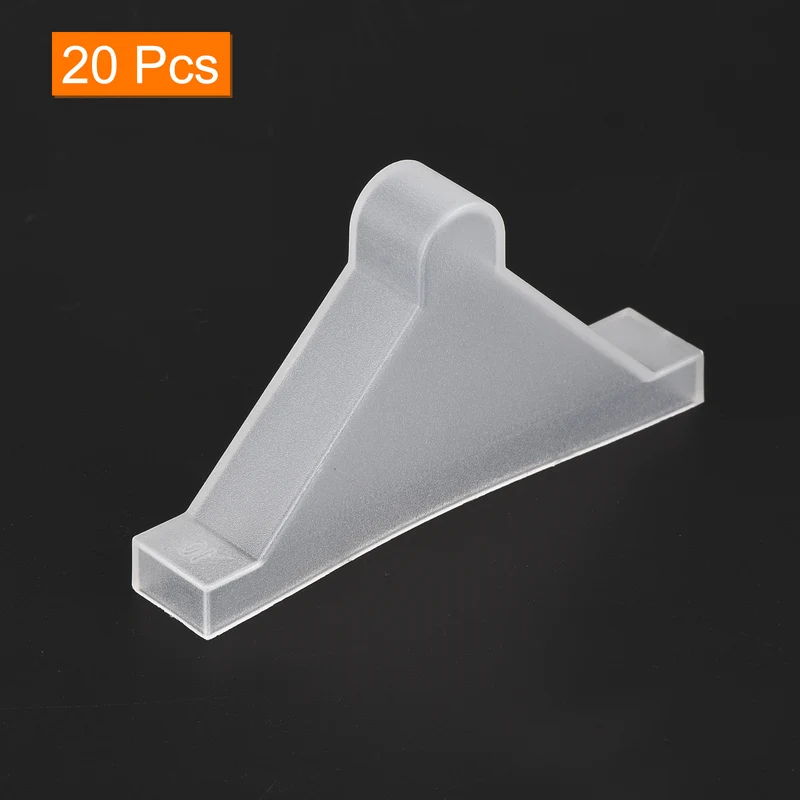 20Pcs Corner Protectors 10x70mm Plastic Triangle Corner Guards Cushion, White