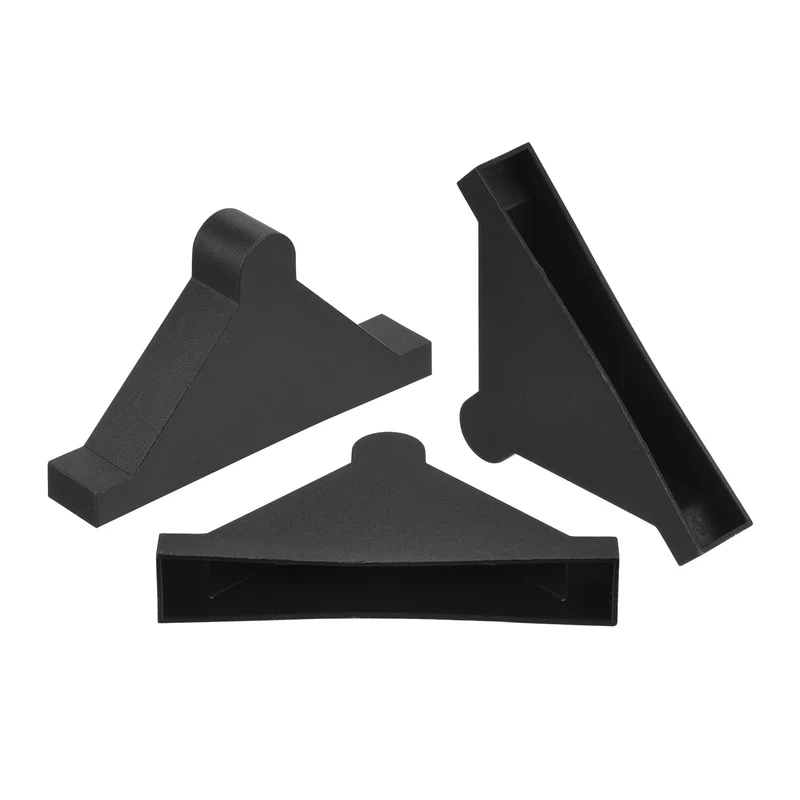 50Pcs Corner Protectors 10x70mm Plastic Triangle Corner Guards Cushion, Black
