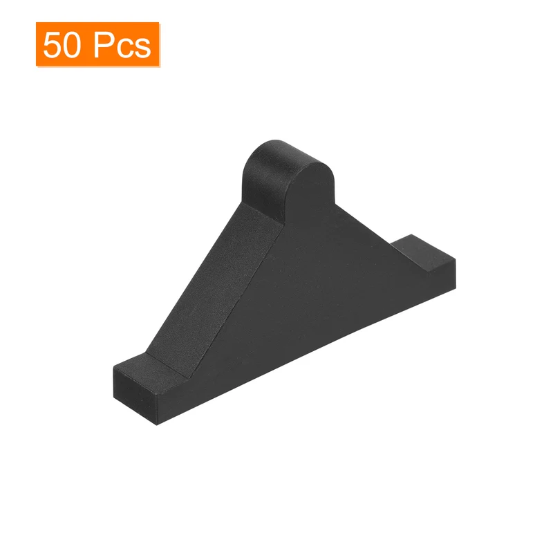 50Pcs Corner Protectors 10x70mm Plastic Triangle Corner Guards Cushion, Black