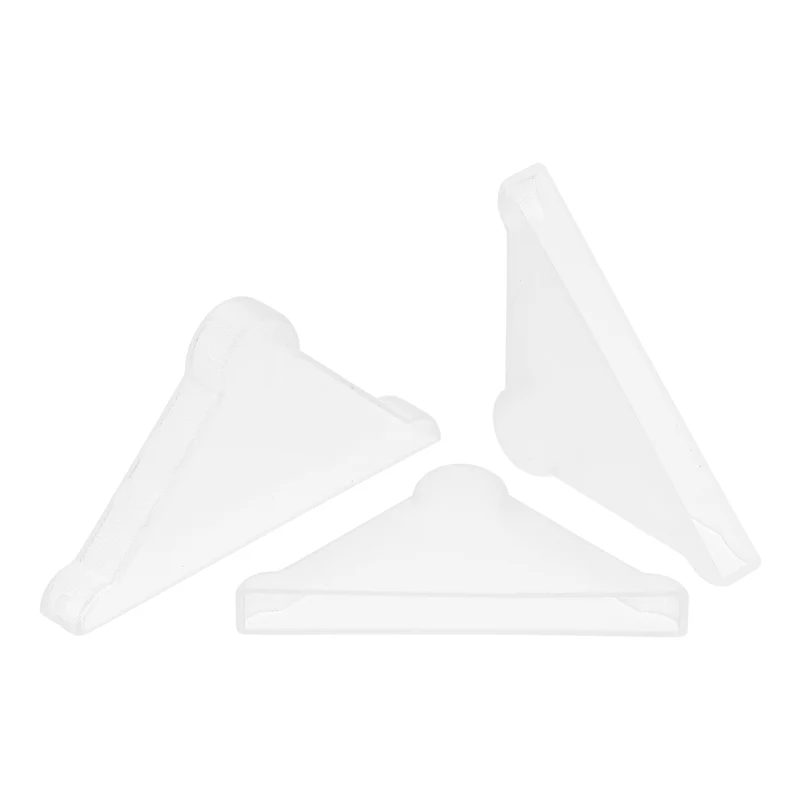 50Pcs Corner Protectors 5x50mm Plastic Triangle Corner Guards Cushion, White