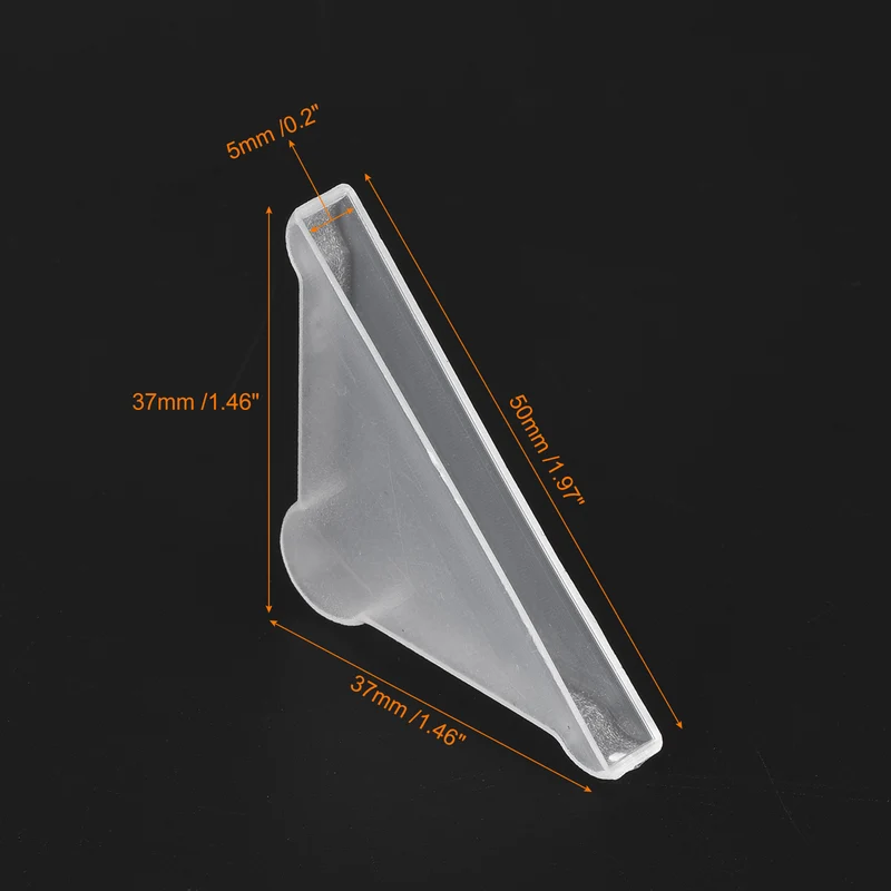 50Pcs Corner Protectors 5x50mm Plastic Triangle Corner Guards Cushion, White