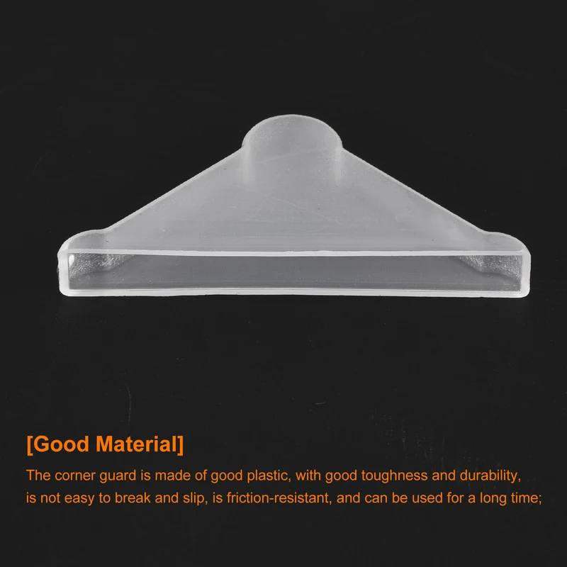 50Pcs Corner Protectors 5x50mm Plastic Triangle Corner Guards Cushion, White