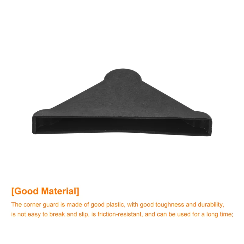 20Pcs Corner Protectors 5x50mm Plastic Triangle Corner Guards Cushion Black