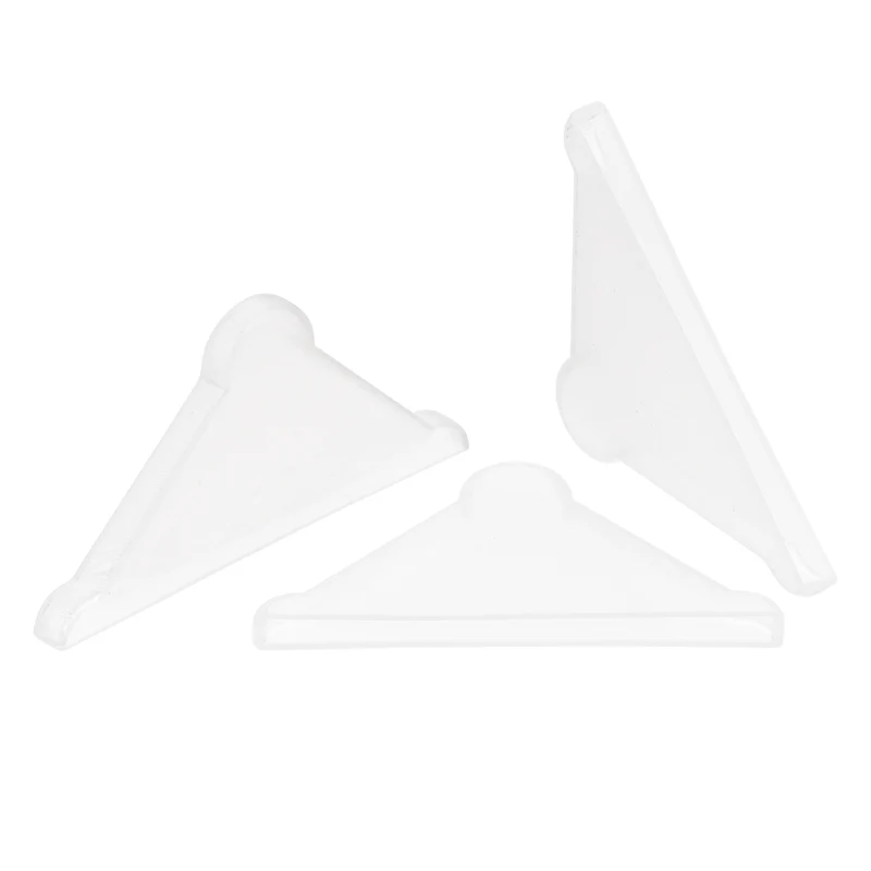 20Pcs Corner Protectors 3x50mm Plastic Triangle Corner Guards Cushion, White