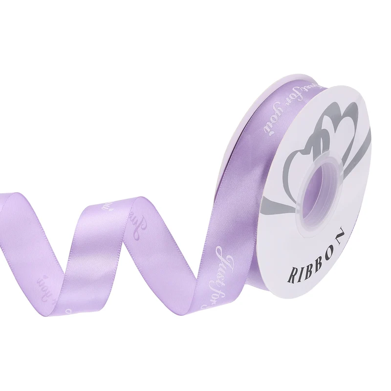1Inch 32Yard Wide Satin Ribbon Grosgrain Valentine Wedding Ribbon, Light Purple