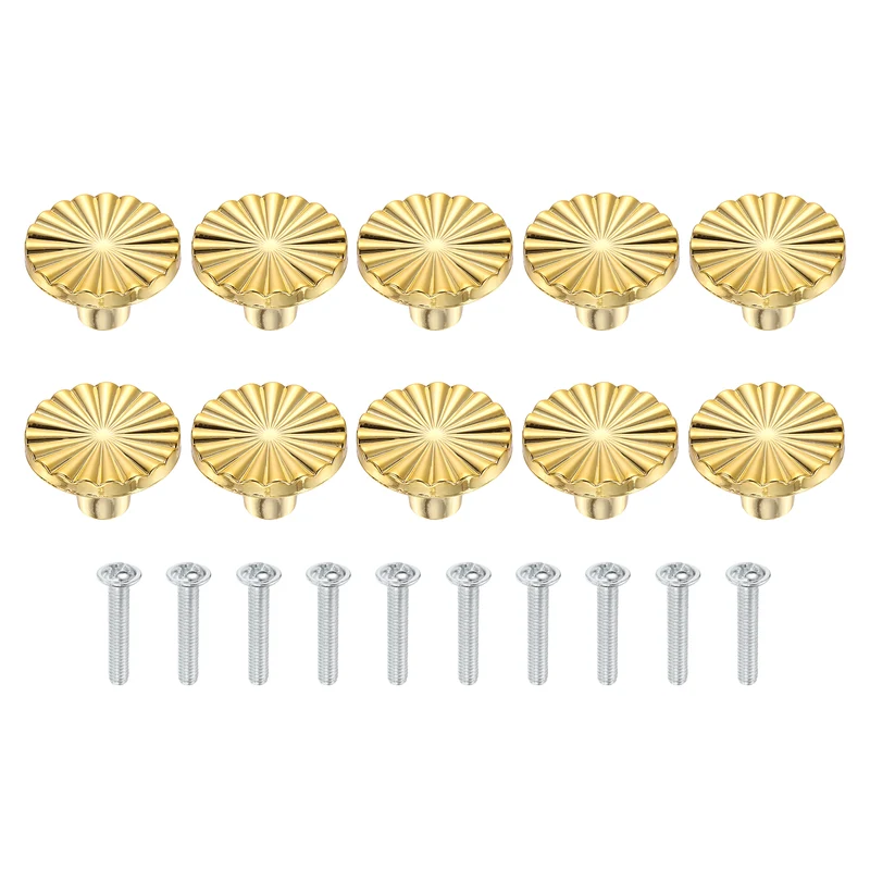 10 Pcs 1.5" Cabinet Knobs, Plastic Drawer Pulls for Bedroom, Rose Gold
