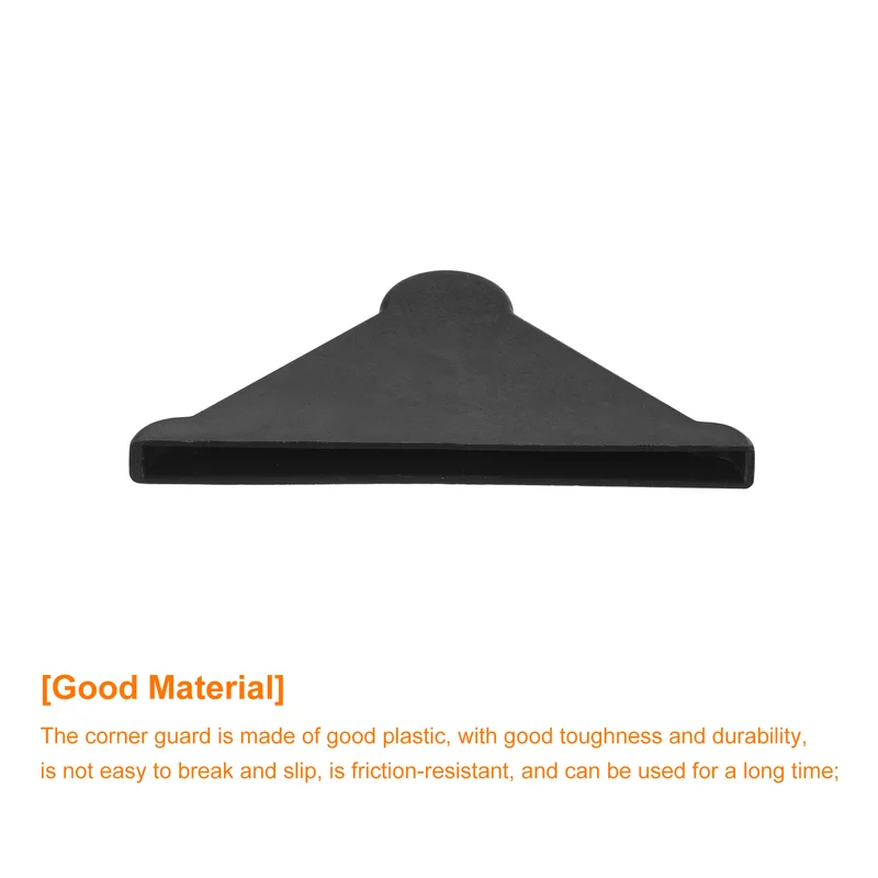 50Pcs Corner Protectors 3x50mm Plastic Triangle Corner Guards Cushion, Black