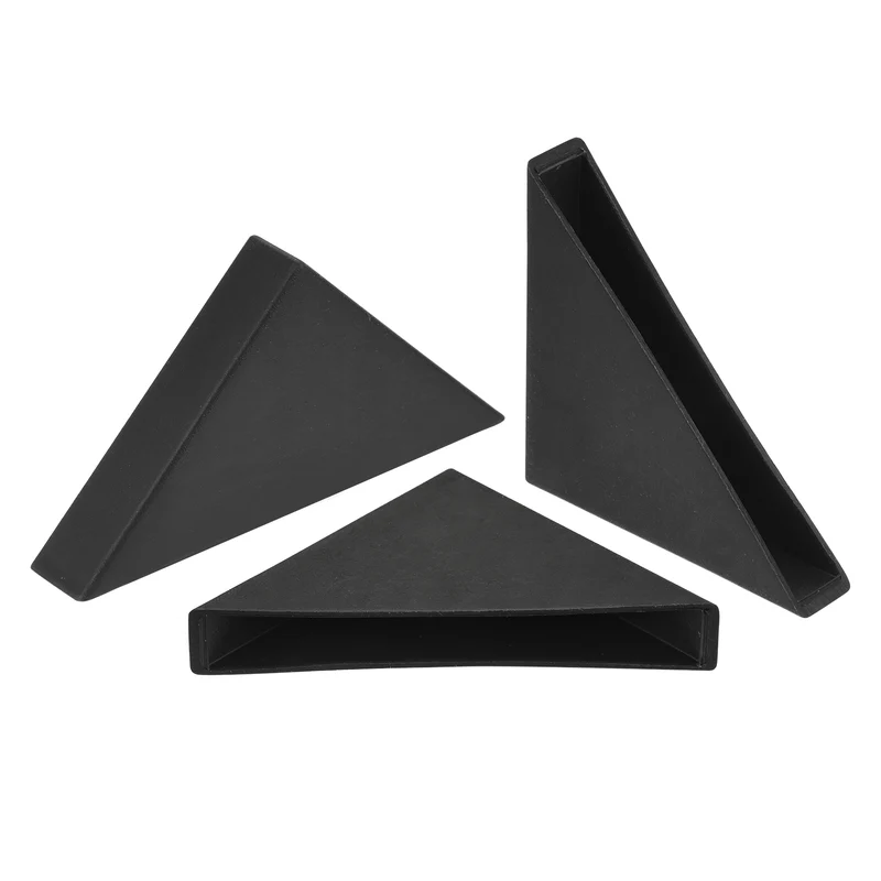 50Pcs Corner Protectors 9x71mm Plastic Right Angle Corner Guards Cushion, Black