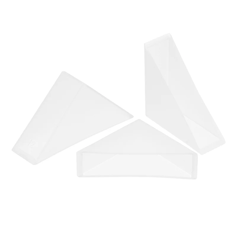 50Pcs Corner Protectors 12x50mm Plastic Right Angle Corner Guards Cushion, White