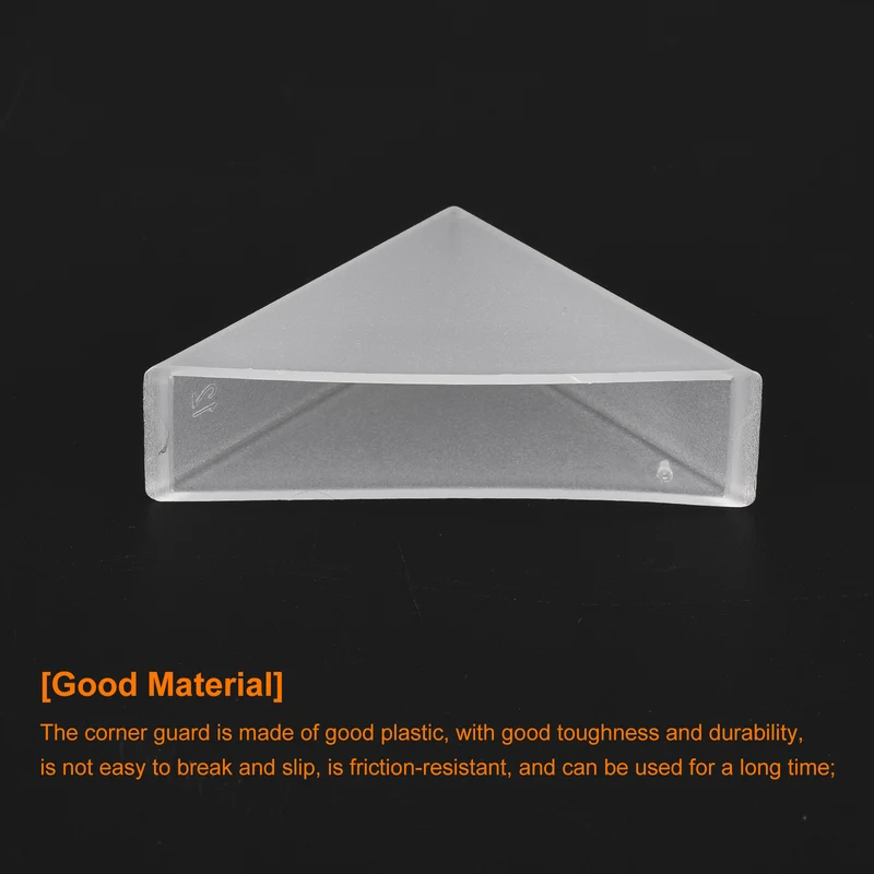 20Pcs Corner Protectors 12x50mm Plastic Right Angle Corner Guards Cushion, White