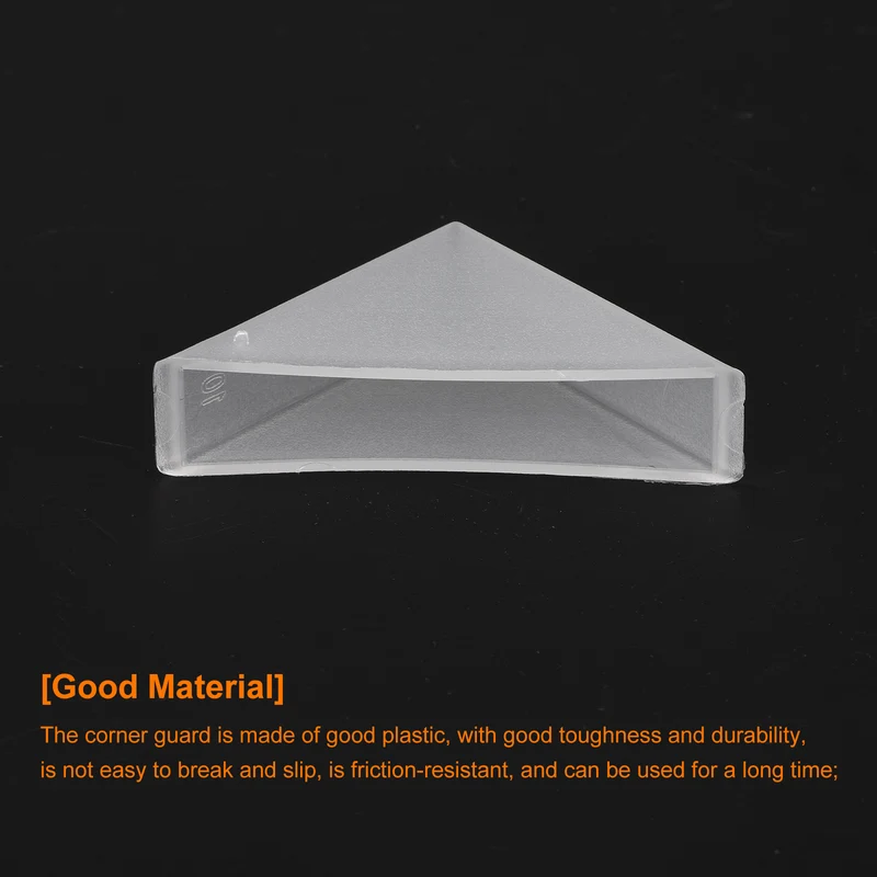 50Pcs Corner Protectors 10x50mm Plastic Right Angle Corner Guards Cushion, White
