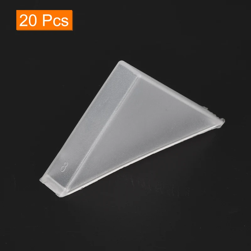 20Pcs Corner Protectors 8x50mm Plastic Right Angle Corner Guards Cushion White