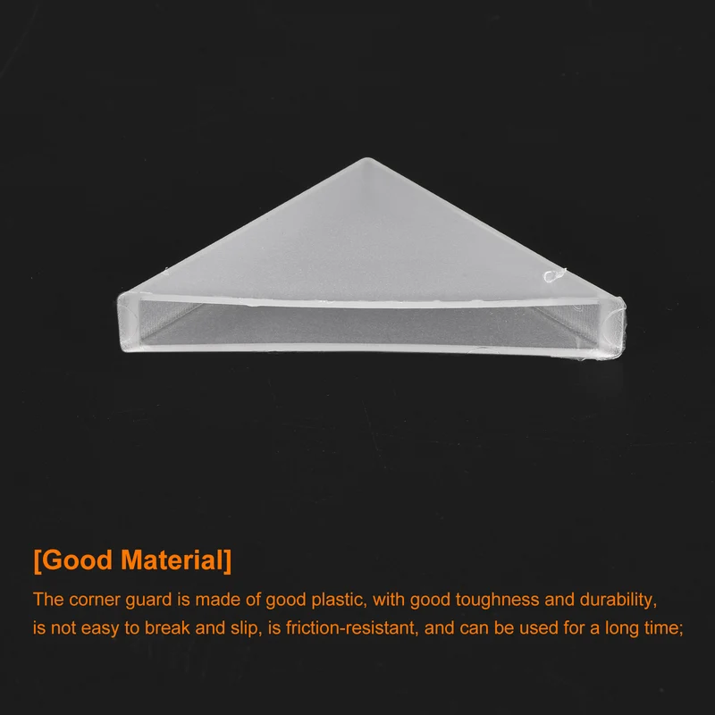 50Pcs Corner Protectors 6x50mm Plastic Right Angle Corner Guards Cushion White