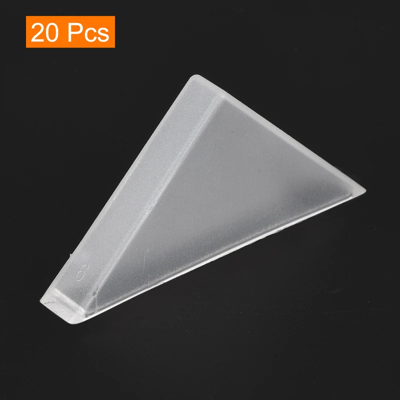 20Pcs Corner Protectors 6x50mm Plastic Right Angle Corner Guards Cushion, White