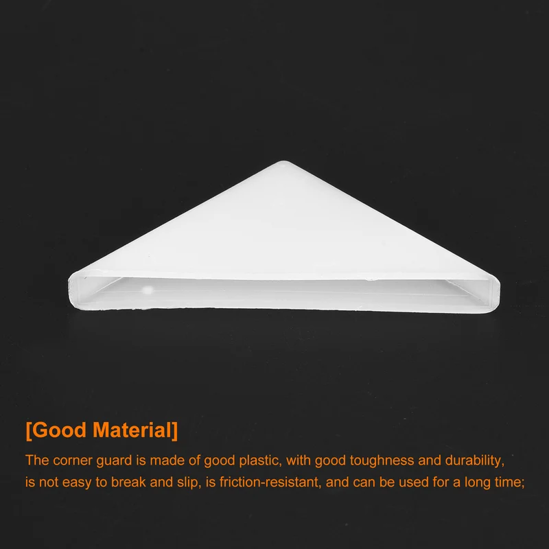 50Pcs Corner Protectors 3x50mm Plastic Right Angle Corner Guards Cushion White]