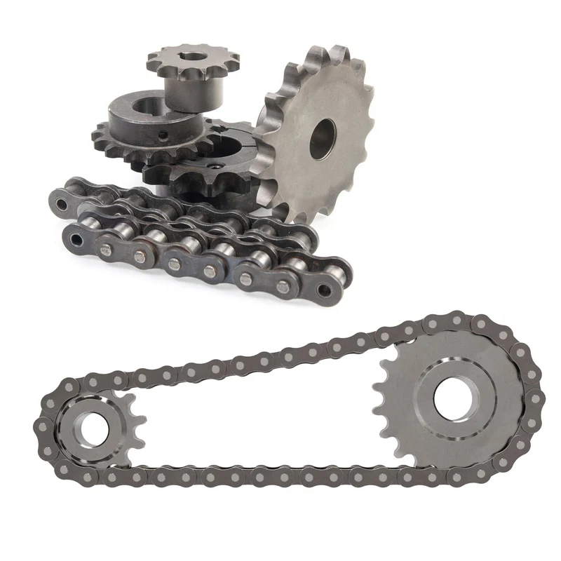 #25 Chain Roller Sprocket 20mm Bore, 24 Tooth with Set Screws, Black