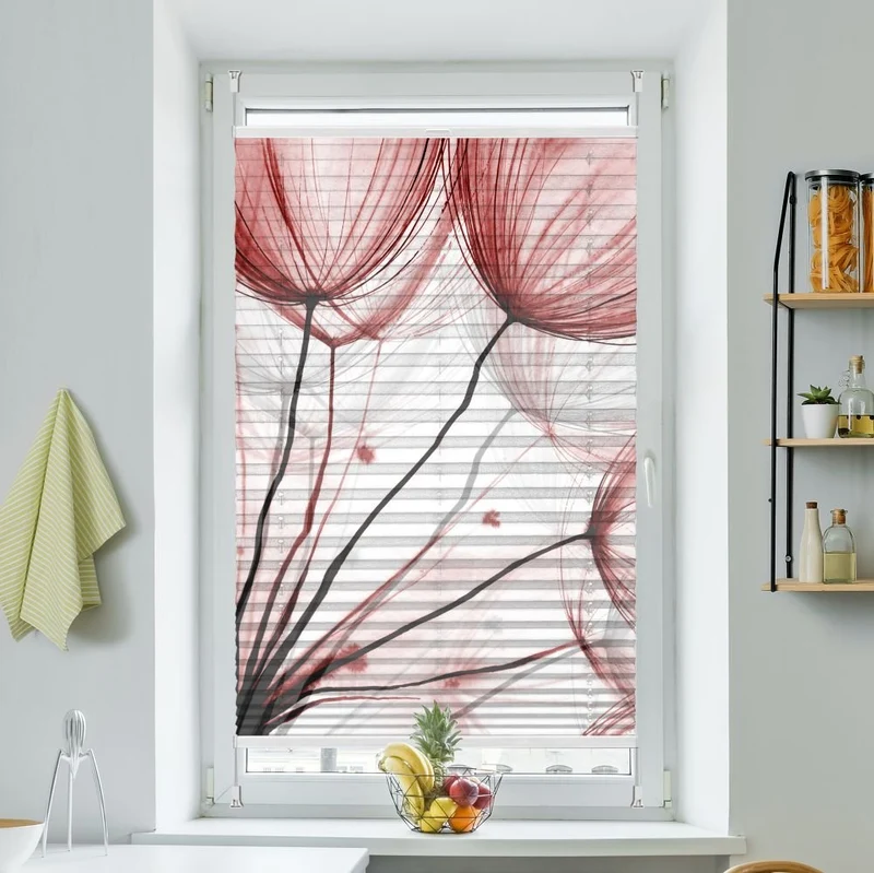 Wabenplissee Motiv 'Pusteblume Aquarell'