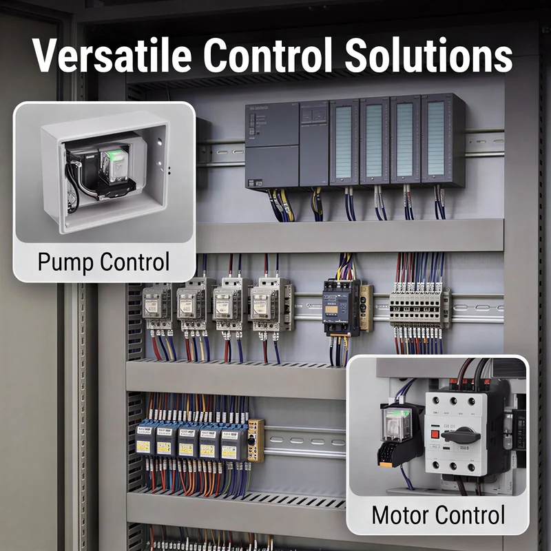 2Set AC110V Relay 11 Pin 5A DIN Rail Electromagnetic Power Relay
