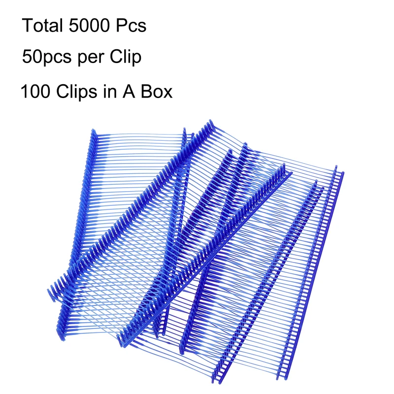 35mm Tag Pins Tagging Barbs Fasteners Tag Attachments for Clothes 5000pcs, Blue