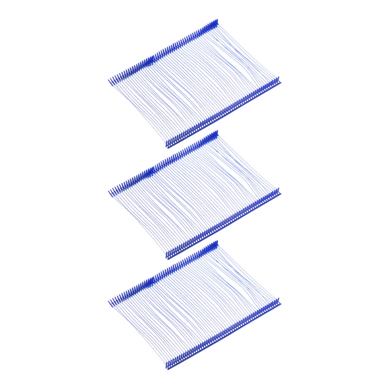3000pcs 75mm Tagging Fasteners Clothing Tag Barbs Attachments Price Tags Blue