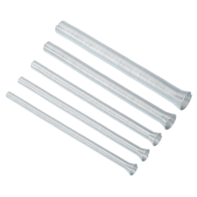 5Pcs Spring Tube Bender Set for Copper Tubing O.D. 1/4'', 3/8'', 1/2'',5/8''
