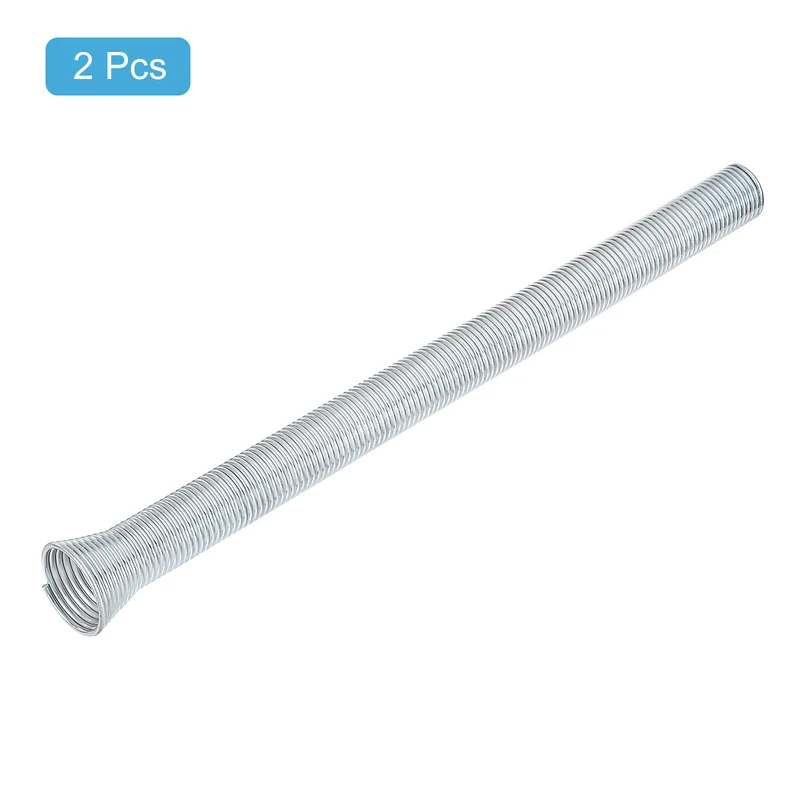 2Pcs 13.78"x0.76'' Spring Tube Bender for Copper Tubing O.D. 3/4'', Silver