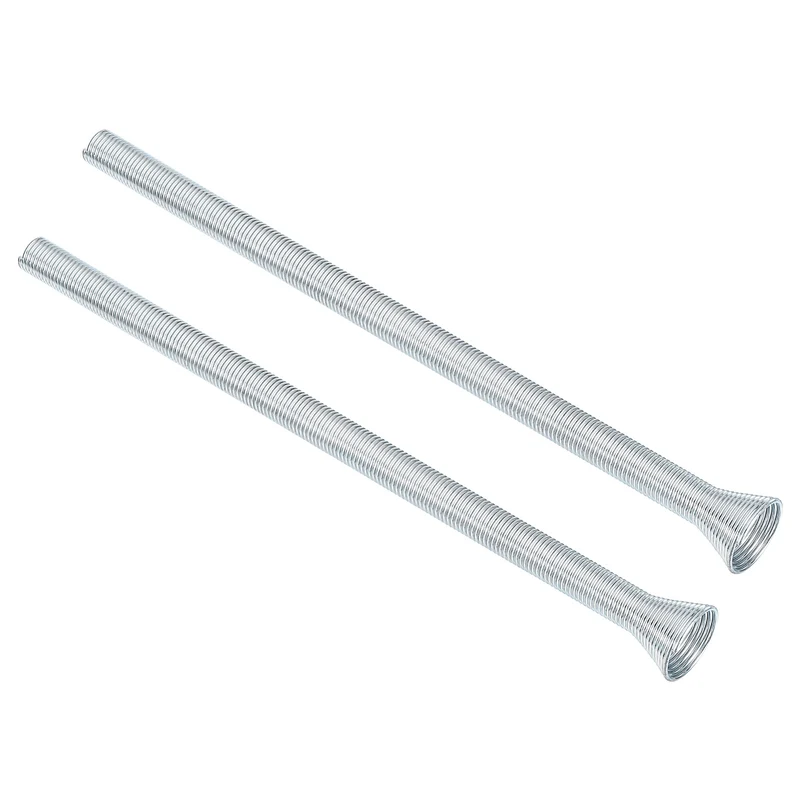 2Pcs 13.78"x0.51'' Spring Tube Bender for Copper Tubing O.D. 1/2'', Silver