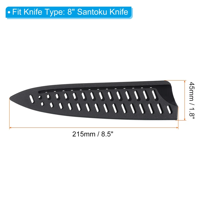 5pcs PP Safety Knife Cover Sleeves Guard Blade Protector for 8" Chef Knife