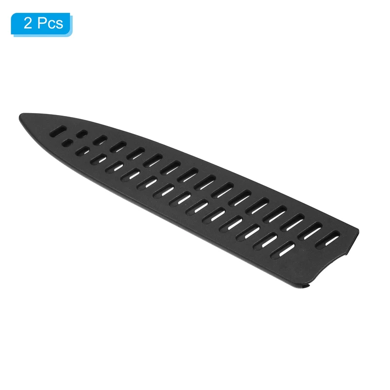 2Pcs Kitchen Knife Sheath Covers Sleeves Portable for 8" Chef Knife Black