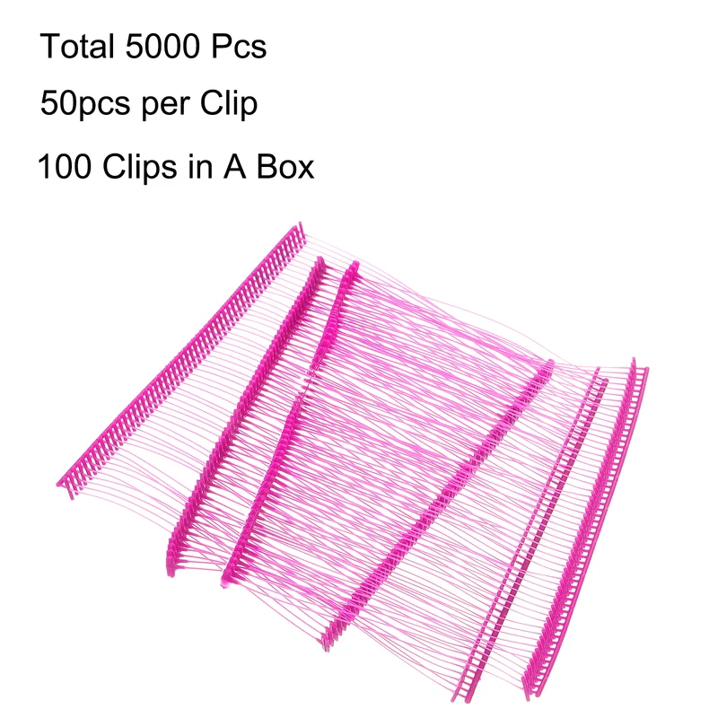75mm Tag Pins Tagging Barbs Fasteners Tag Attachments for Clothes 5000pcs, Red