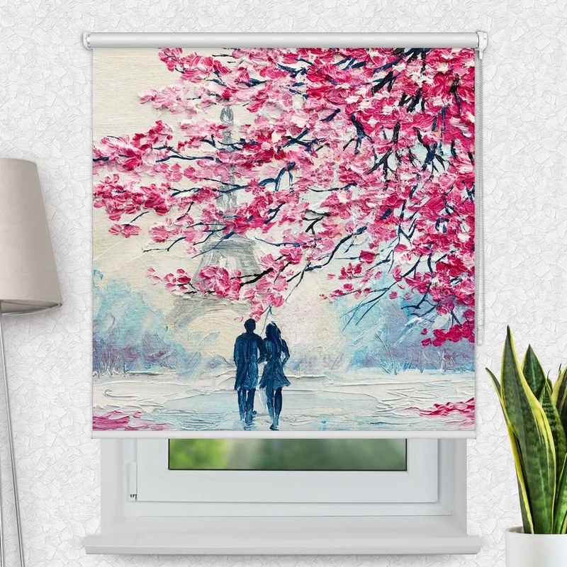Motivrollo 'Verliebt In Paris' | Bis B 430 x H 440 cm