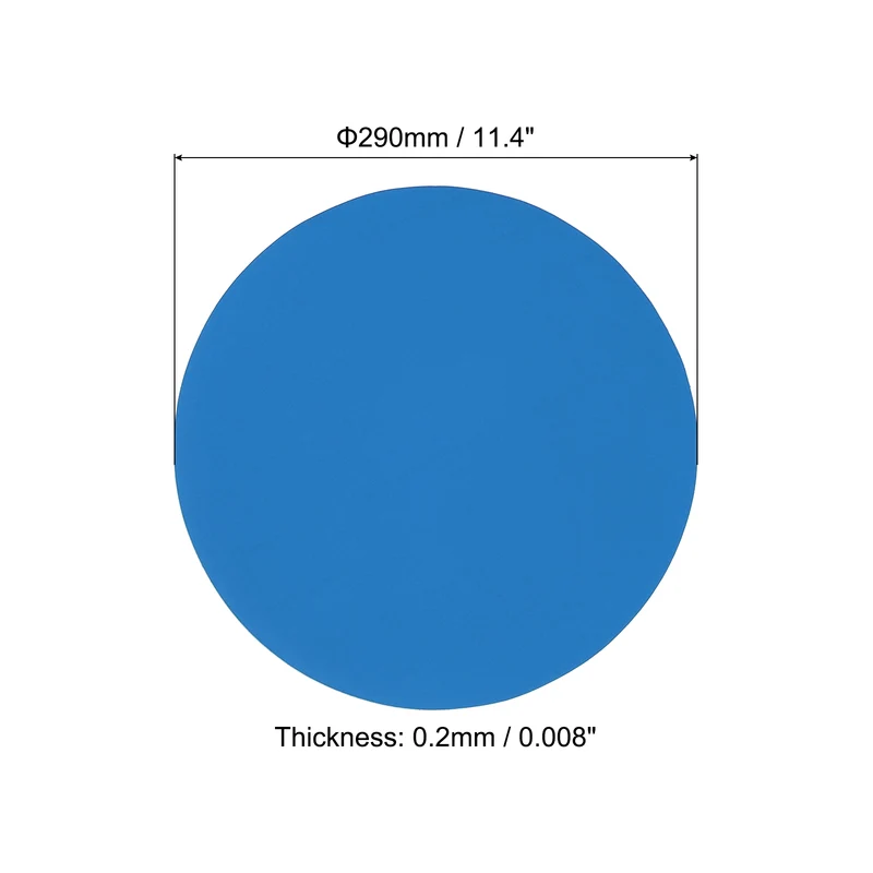 12pcs 11.4" Round Floor Sticker Spot Marker Adhesive Vinyl Line Up Sign Ice Blue