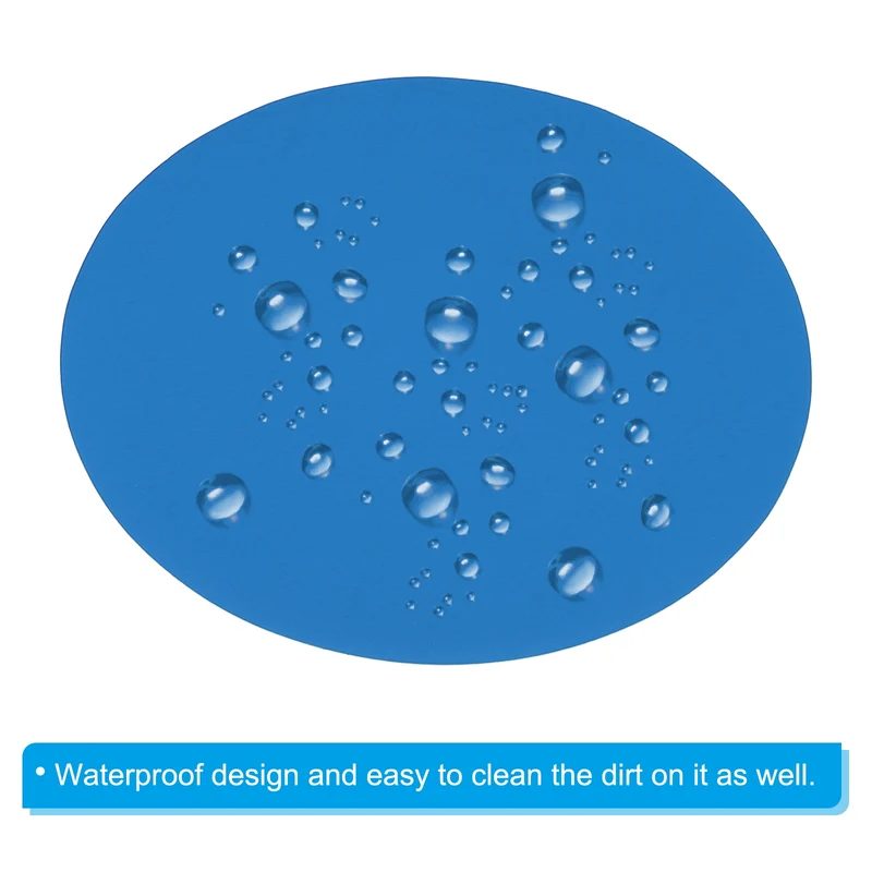 12pcs 11.4" Round Floor Sticker Spot Marker Adhesive Vinyl Line Up Sign Ice Blue