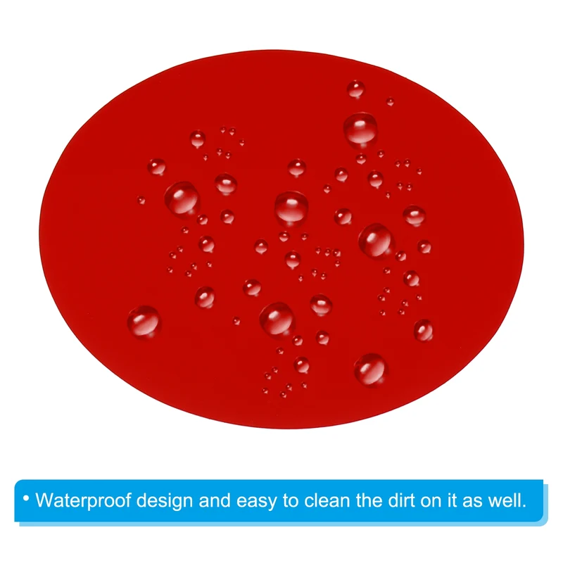 12pcs 11.4" Round Floor Sticker Spot Marker Adhesive Vinyl Line Up Sign Red