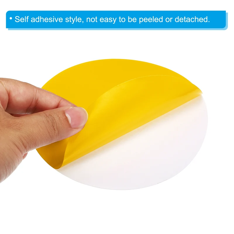 12pcs 11.4" Round Floor Sticker Spot Marker Vinyl Line Up Sign Light Yellow