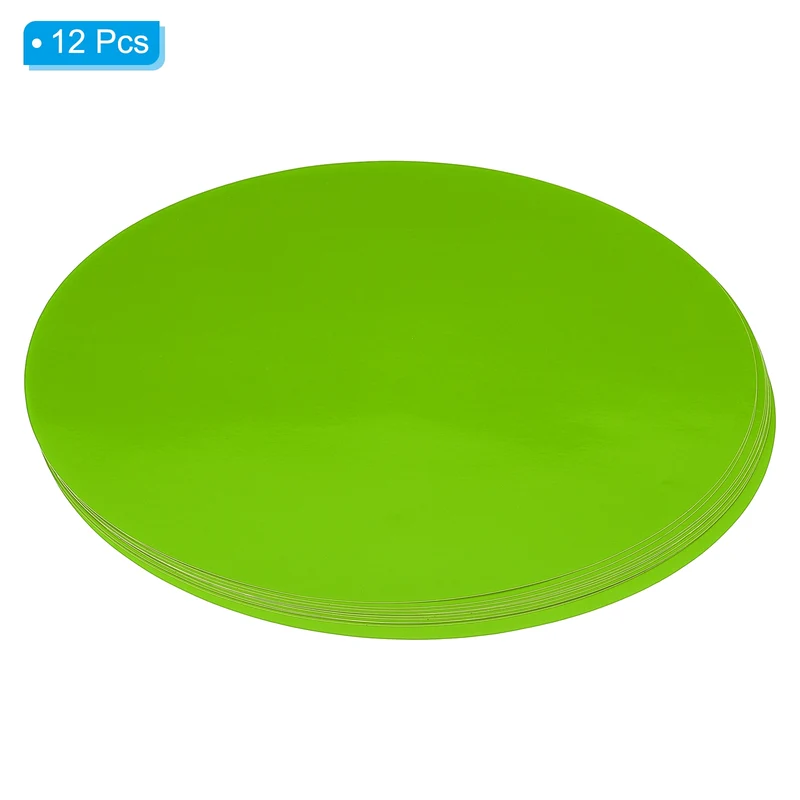 12pcs 11.4" Round Floor Sticker Spot Marker Vinyl Line Up Sign Grass Green