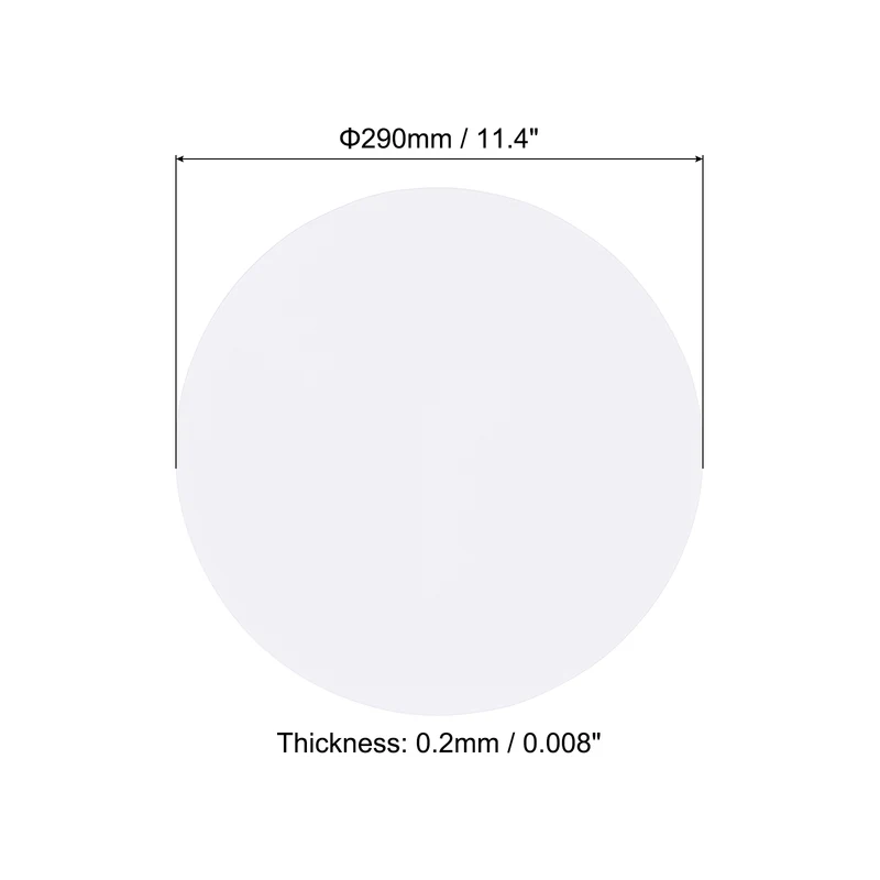 12pcs 11.4" Round Floor Sticker Spot Marker Adhesive Vinyl Line Up Sign White