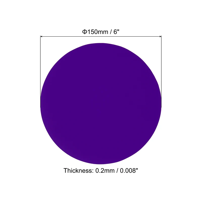 30pcs 6" Round Floor Sticker Spot Marker Adhesive Vinyl Line Up Sign Purple