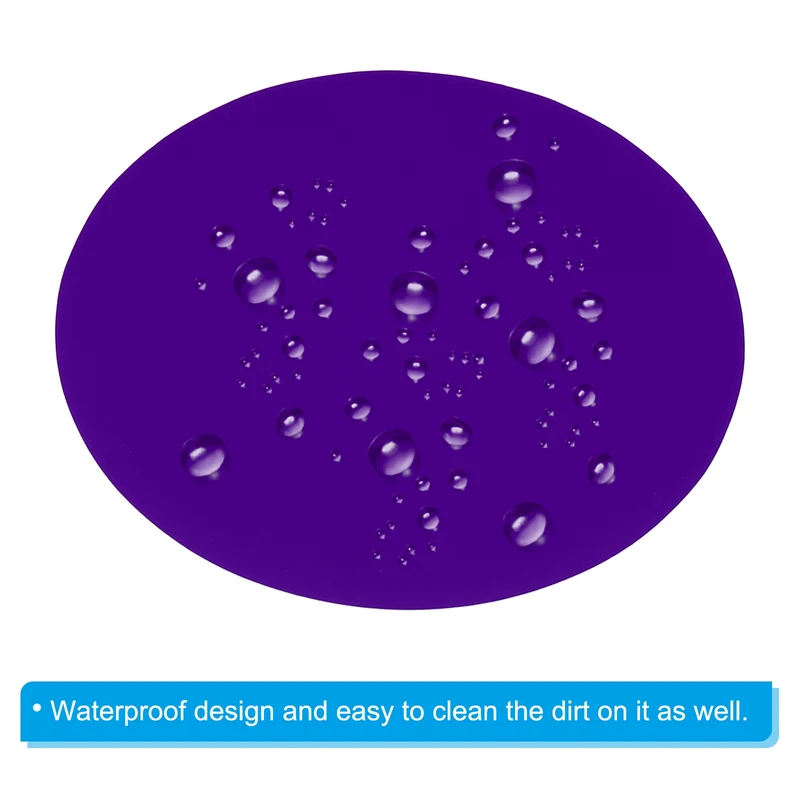 30pcs 6" Round Floor Sticker Spot Marker Adhesive Vinyl Line Up Sign Purple