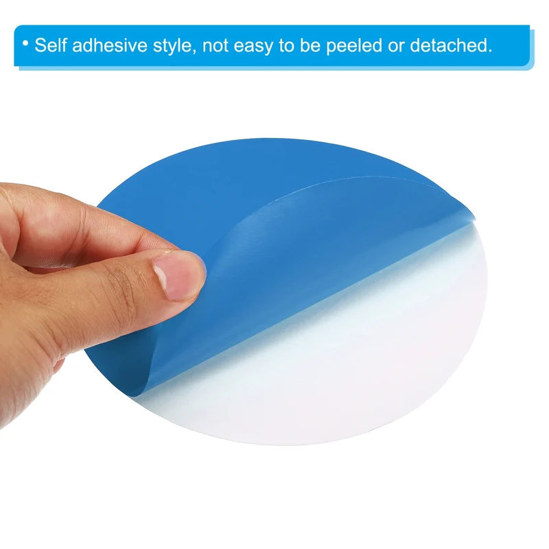 30pcs 6" Round Floor Sticker Spot Marker Adhesive Vinyl Line Up Sign Ice Blue