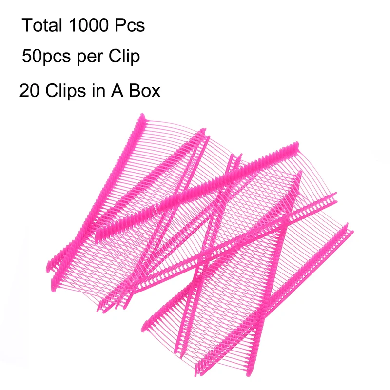 1000pcs 25mm Tagging Fasteners Clothing Tag Barbs Attachments Price Tags Red