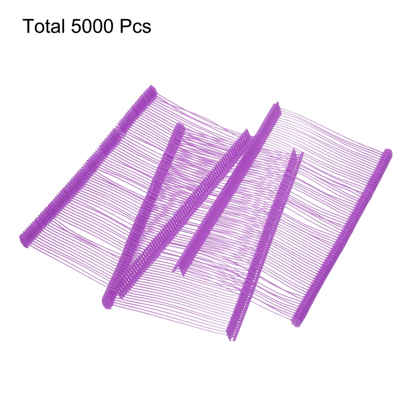 5000pcs 2" Micro Tagging Gun Fasteners Tagging Barbs Attachment Purple