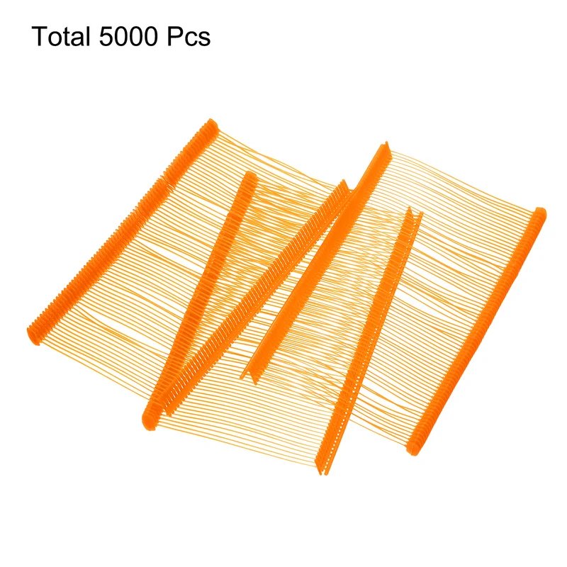5000pcs 2" Micro Tagging Gun Fasteners, Tagging Barbs Attachment, Orange
