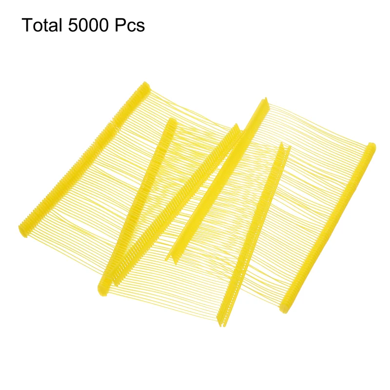 5000pcs 2" Micro Tagging Gun Fasteners, Tagging Barbs Attachment, Yellow