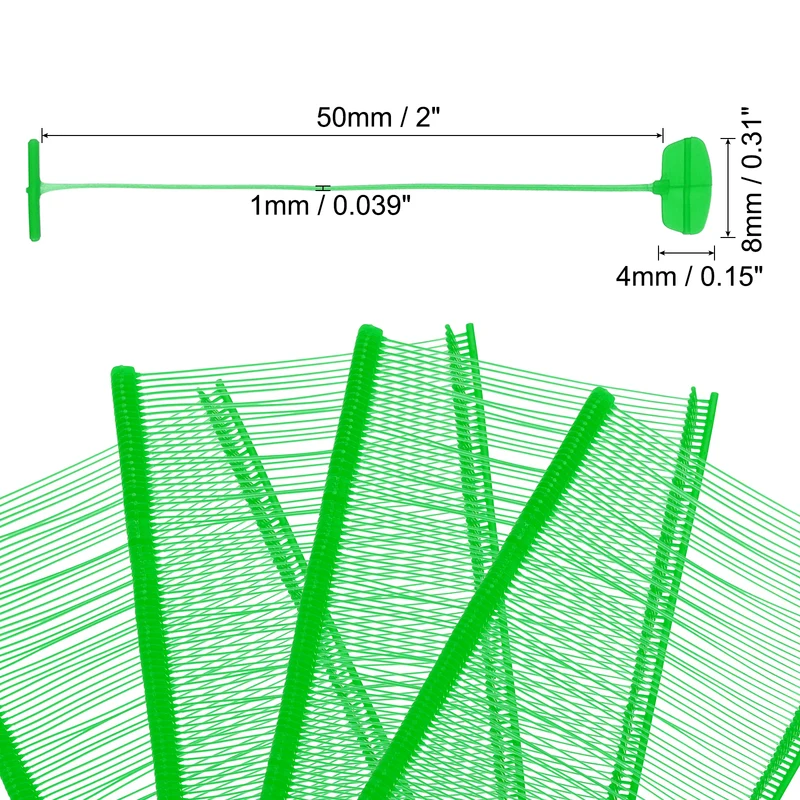 5000pcs 2" Micro Tagging Gun Fasteners, Tagging Barbs Attachment, Green
