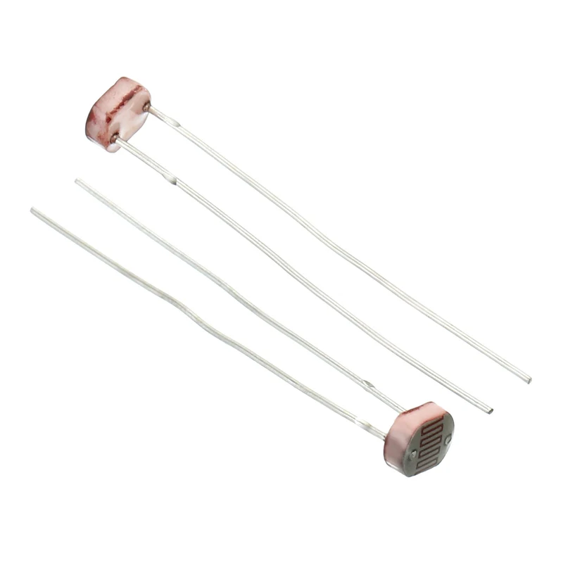 5mm Light Dependent Resistor Assorted Kit, 50pcs Photoresistors LDR 5506/5516/5528/5537/5539 Photo Light Sensitive Resistor for Electrical Circuit