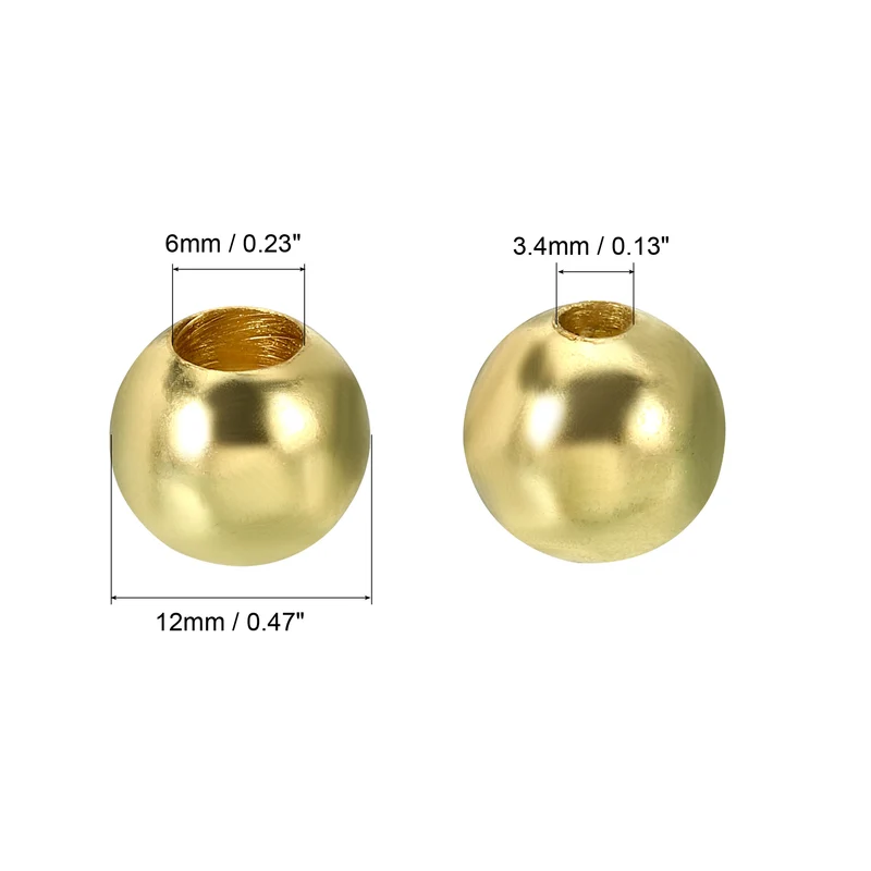 Pull Cord Tassels Window Blind Extender Chain Drop Knobs Ball Pull Ends Gold Tone, for Curtain Blinds Shades Light Ceiling Fan Pull Switch, Pack of 4